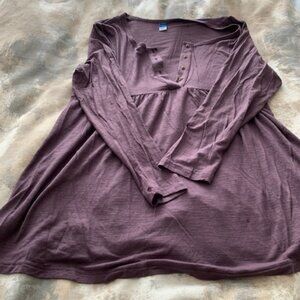 H&M Light Purple Maternity Top, Size Large